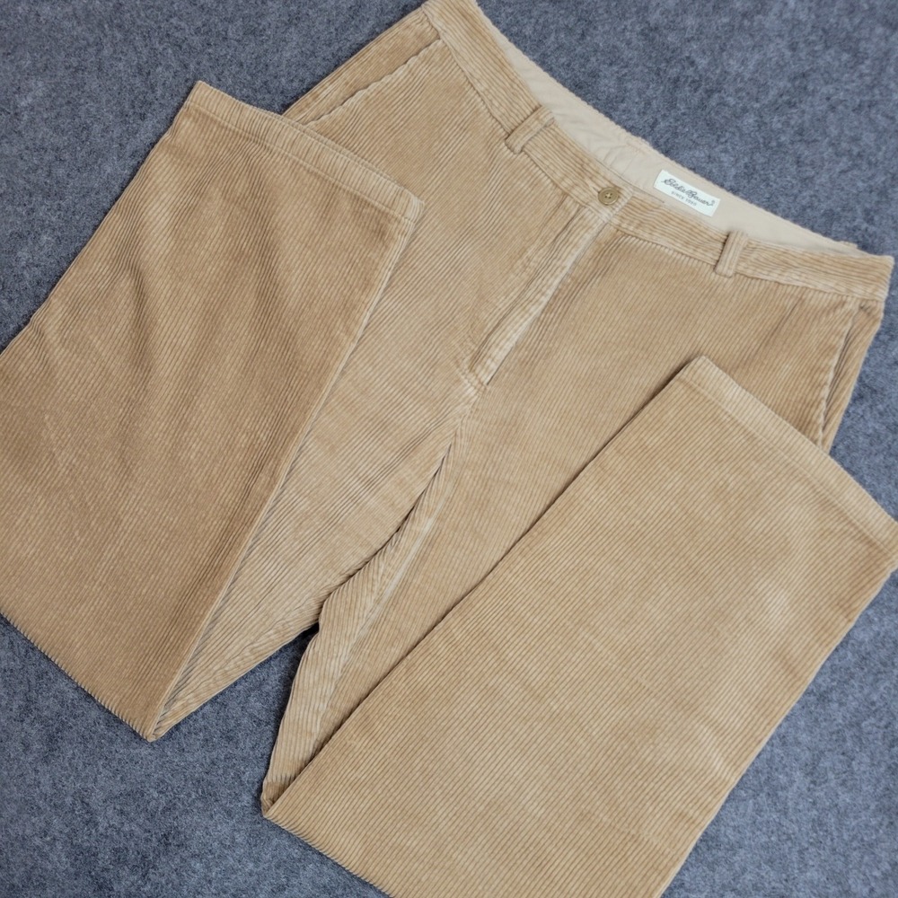 VTG Eddie Bauer Corduroy Pants Womens 12 Brown Grandma Core Retro Y2K Indie
